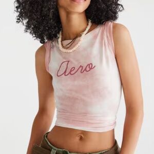 Aéropostale Classic Crew “Aero” Script Tie-Dye Graphic Tee – Size Medium